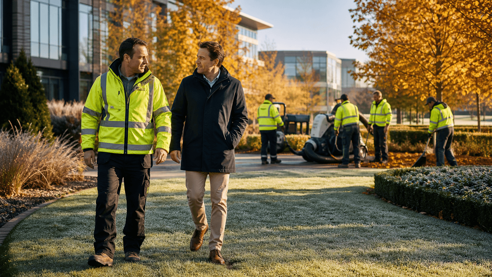 Preparing Berkshire Commercial Grounds for Early Frost